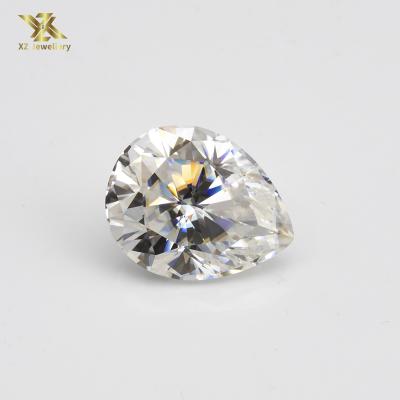 China Color Play Or Fire Pear Shape Cut Synthetic Moissanite Wholesale Price 7x10.5mm 2.5 Carat For Jewelry Making for sale