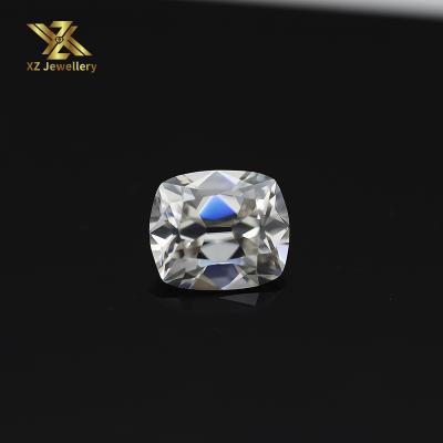 China Fire Wholesale Synthetic Moissanite OMC Color Play Or Cushion Cut 1.75ct 6.5mmX8mm Color EF Lab Created Diamond Moissanite for sale