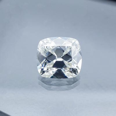 China Color Set or Fire Colorless Handmade 6.0x6.5MM E-F 1.25 Carat Elongated Cushion Shape Old Mine Cut Loose Moissanite Stones for sale