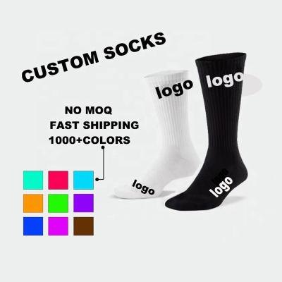 China Viable Zhuoke Customized Kids DIY Logo Mockup Design Sport Athletic Socks Men Women Cotton Socks Knitted High Quality Fast Shipping OEM for sale