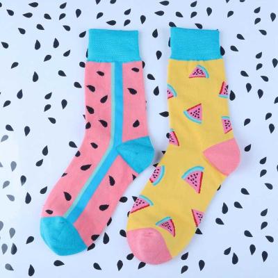 China Fashion sporty cute colorful cartoon kawaii fashion funny chicken egg monkey fruit socks women cotton socks for sale