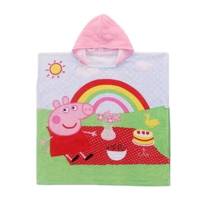 China Best Price Hot Animal Towel Poncho Beach Poncho Bath Cotton Designs Safe For Kids Cardboard Kids Wholesale for sale