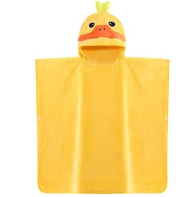 China Best Price Hot Towel Poncho Beach Poncho Bath Cotton Designs Safe For Kids Cardboard Kids for sale