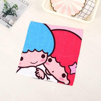 China Nice Effect Microfiber Hand Cleaning Towel Child Friendly Interesting Printing Cheap Cleaning Towel for sale