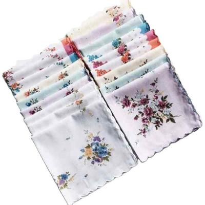 China Embroidery Ladies Cotton Handkerchief for sale