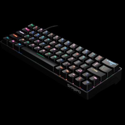 China Anti-Ghosting Special Offer Wholesale USB Wired Keyboard Gamers Preferred Gaming Keyboard RGB Backlit Mini 61 Key Mechanical Keyboard for sale