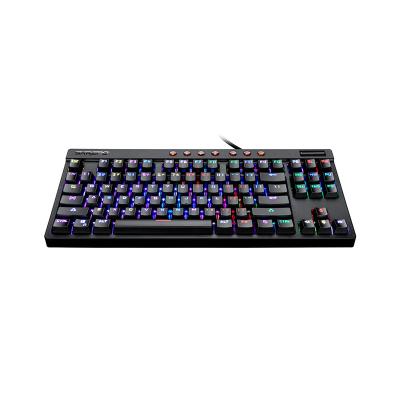 China Real Anti-ghosting Keyboard Antighosting Double Firing Mechanical Keytop, Colorful Backlit Mechanical Gaming Keyboard RGB Usb Cable Ce Desktop for sale