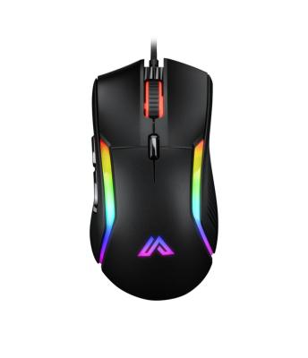 China Lightweight Ergonomic USB Gaming Mice RGB USB Gaming Mouse 7D Optical Ergonomic Computer Gaming Mice Wired With Software for sale