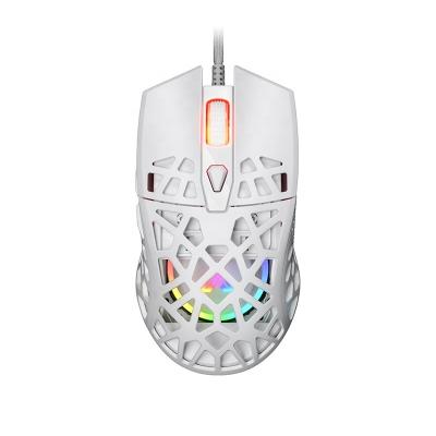 China 6d High Quality Optical Ergonomic Human Honeycomb RGB Optical Light Color Backlit USB Wired Gaming Mouse Suitable For Computer for sale