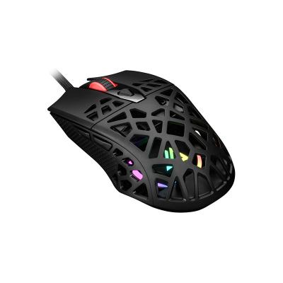 China Wholesale GT-130 Human Ergonomic Model High Quality Optical Lightweight 6D Honeycomb Wired Colorful RGB Lights PC Gaming Mouse for sale