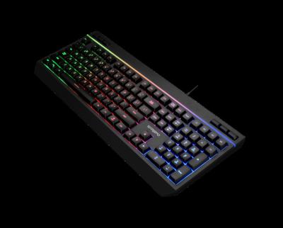 China RGB Colorful Lighting Effects Chinese Factory RGB Wired Gaming Keyboard Membrane Keyboard With RGB Led Backlit For Laptop Desktop Gaming for sale