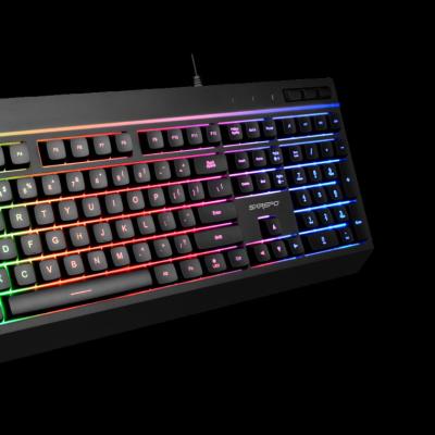 China ODM Service Cheap 106\107\108 Key Wired Membrane Keyboard Gaming Keyboard With RGB Led Backlit for sale