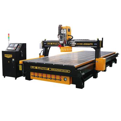 中国 Hotels ELE 2060 ATC 3D CNC Router, CNC Servo System Router Machine with Big Working Size 販売のため