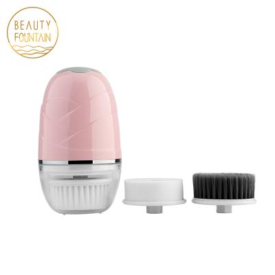 China Acne Treatment Sonic Silicone Face Cleansing Brush Rechargeable Facial Cleanser for sale