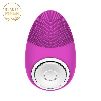 China DEEP CLEANING Drop Shipping Facial Cleansing Sonic Rechargeable Ultrasound Silicone Face Brush Facial Cleanser Remover for sale