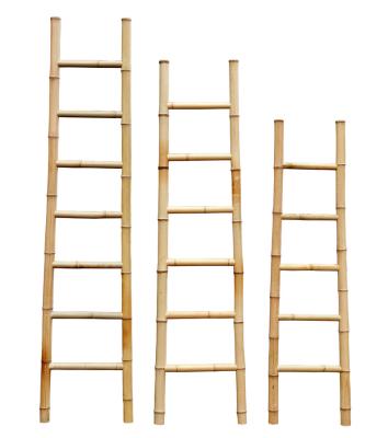 China Bamboo Cover Ladders Rack Shelf Country Ladder Climbs Ladder For Bathroom for sale