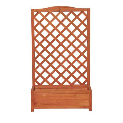 China Modern wood flower pot fencing lattice wood fence lattice outdoor fence flower trellis decorative trellis for sale