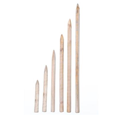 China Easily Assembled Wooden Post Garden Stake Vegetable Support Stake Wooden Post Fence for sale