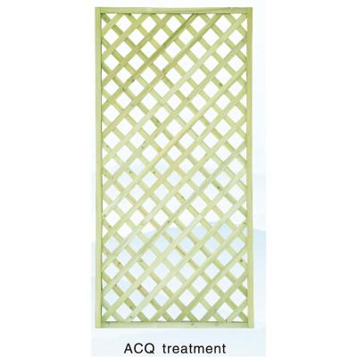 China Easily Assembled ACQ Wood Fence Wooden Trellis Wooden Garden Fencing Wood Trellis for sale