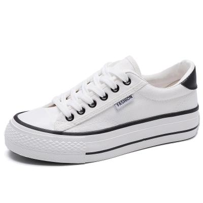 China Fashion trend more colors wholesale white canvas shoes ladies canvas shoes sneakers women sneakers good prices for sale