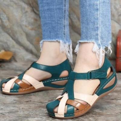 China Fashion Trend Women's Summer Flat Sandals Around The Wedge Waist Women's Gladiator Casual Sandals Female Sandals Shoes More Comfortable for sale