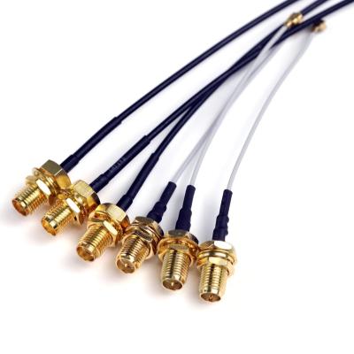 China New 2.4g Wifi Omni U.FL Antenna Customizable Copper IPEX Or IPX Mode To RF Micro Female Coaxial Cable for sale