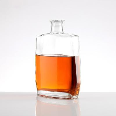 China Hot Beverage 500ml 700ml 750ml Vodka Whiskey Wine Glass Bottles Brandy Frosted for sale