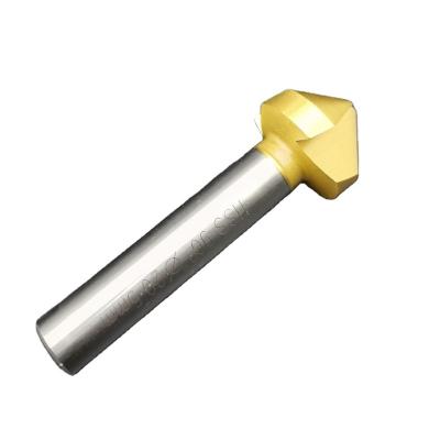 China High Quality 3 Fluted Drilling HSS TiN Coated Countersink Drills For Metal for sale