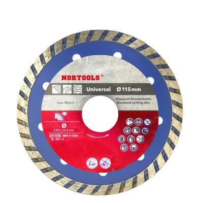 China Hot Pressing Turbo Rim Diamond Cutting Blade Continuous Hot Pressed For Stone Working 230.0mm for sale