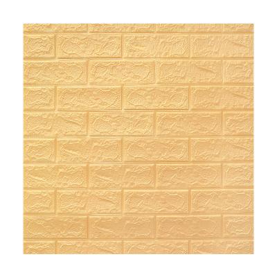 China Traditional Cheap Environmental Friendly Foam Self Adhesive Wallpaper With 3D Brick Pattern Is Used For Indoor Walls for sale