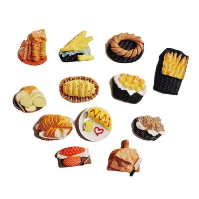 China Silicone 3d three-dimensional simulation food cookie bread message table decoration fridge magnet for sale