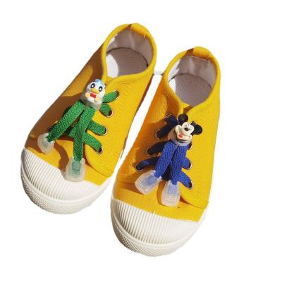 China Hobble charm cartoon boys and girls' DIY elastic shoes charm to buckle no lazy lace buckle rope for sale