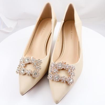 China Custom Crystal Shoe Clip Shoe Clip Shoe Brooch for Party Shoes Decoration for sale