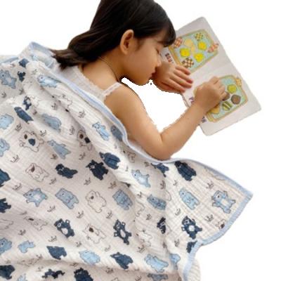 China Wholesale High Quality Washable Cotton Soft Washed Baby Wrap Blankets Baby Bath Towel for sale