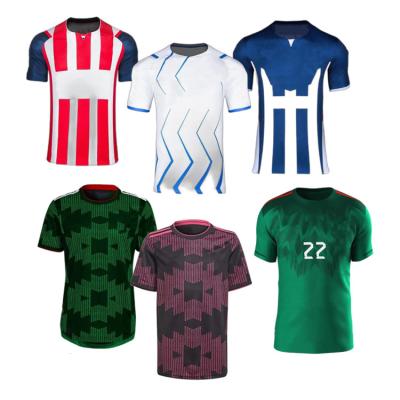 China Sets Wholesale Team Club Custom Football Wear Set Football Kit Patch Sublimated Soccer Jersey Embroidery For Men for sale