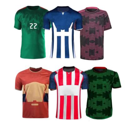 China High Quality Soft Quick Dry Fabric Soccer Jersey Sets Uniform 100% Polyester for sale