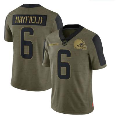 China Wholesale Mens American Football Jersey #12 Brady #1 Murray #19 #15 Mahomes #9 Burrow #3 Breathable Olive for sale