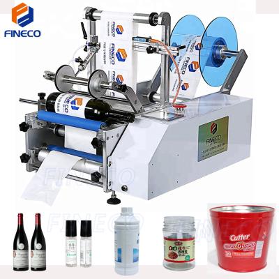 China Wine Beer Round Bottle Placing Labeling Machine FK603 Round Bottle Label Applicator Semi Automatic Mini Bottle Labeling Machine Bottles Semi Automatic Beer Beer Manual Labeler for sale