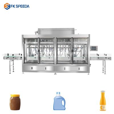 China High Quality Automatic Food Liquid Bottle Gel Lotion Cosmetic Cream Jar Filling Machinery Production Line for sale