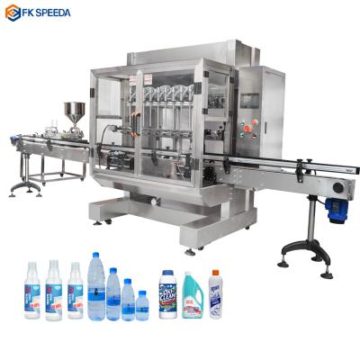 China New Design 4 Heads Food China Automatic Liquid Quantitative Oral Liquid Juice Beverage Soy Sauce Filling Machine for sale