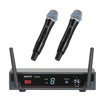 China Handheld Microphone Factory Hot Sales Wireless Microphone System For And Live Music With Cheap Prices for sale