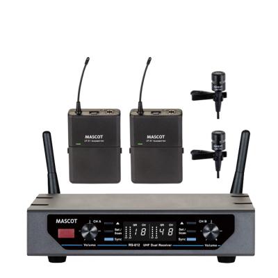 China Other UHF Radio 2 Channel UHF Microphone System 1251 RL 3 pin xlr MASCOT for sale