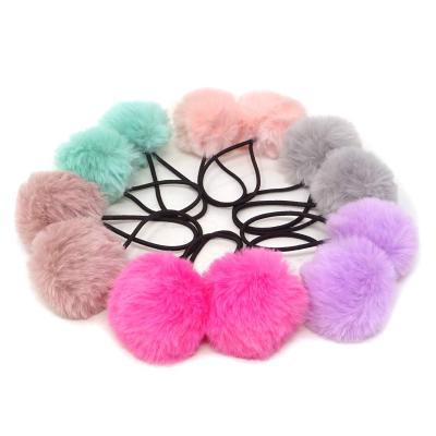 China Factory Directly Good Quality Smart Casual Ball Headband Pure Color Scrunchies Hair Rope With Manufacturer Price for sale