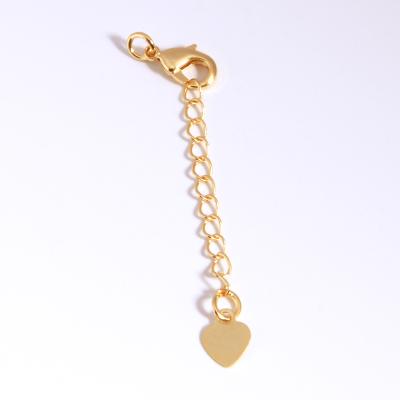 China Fashion And Elegant High Quality Gold Plated Tail Chain Extension Chain For Bracelet Necklace Making DIY for sale