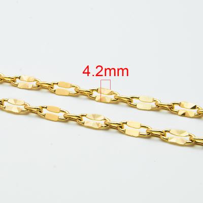 China Fashion And Elegant Gold Chain Necklace Chain Wholesale Gold DIY Handmade for sale