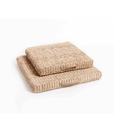 China 2021 Sea Shape Plant Plankton Natural Woven Precipitation Anti-static Mat Matting Seat Cushion Grass Square Products for sale