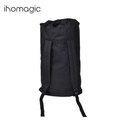 China Large Capacity 600D Bathroom Canvas Storage Foldable Folding Laundry Bag for sale