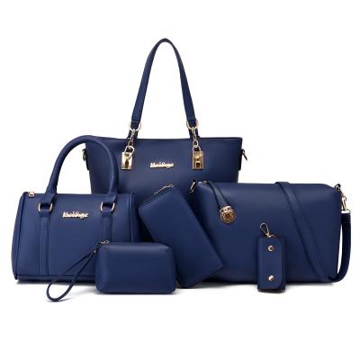 China Lady European and American women's fashion shoulder piece set messenger mother bags 2021 new six single bag handbag for sale