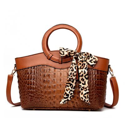 China European And American Fashion Handbag Women's Ring Bag Personalized Crocodile Fashion Bag for sale