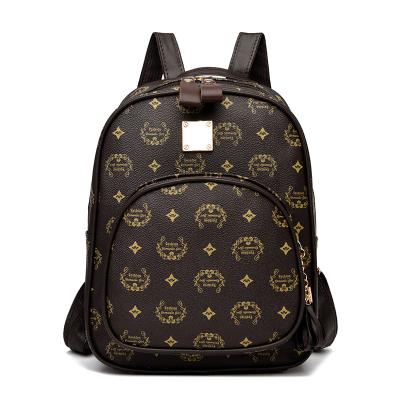 China European and American new fashion backpack 2022 other retro women's travel large-capacity backpack printed fashionable bag for sale